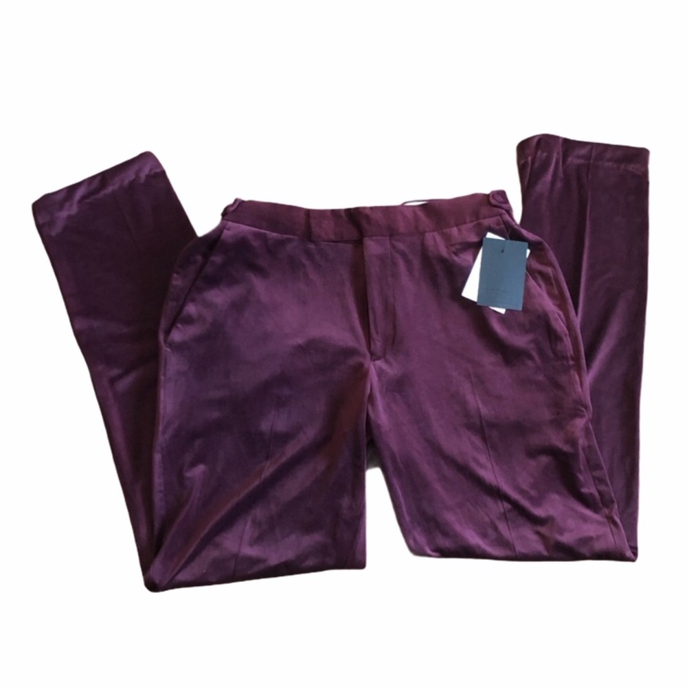 ASOS plum / burgundy velvet pants